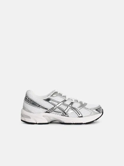 Asics 'gel-1130' White And Silver Mesh Blend Sneakers In Gray