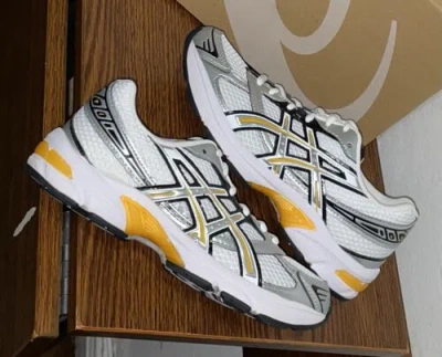 Pre-owned Asics Gel 1130 White Pure Silver Yellow Women's Size 6 Brand