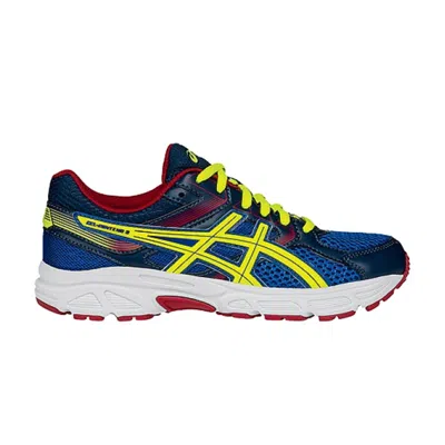 Pre-owned Asics Gel Contend 3 Gs 'flash Yellow' | Blue | Kid's Size 5.5