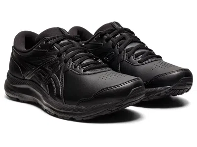 Asics Gel-contend Walker 1132a056-001 Womens 5 Wide Black Running Shoes Eee4295