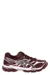 Asics Lightweight Running Shoes Mesh Upper In Burgundy