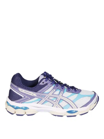 Asics Cumulus 16 Running Sneakers With Contrast Panels In Gray