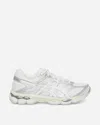 Asics Asymmetrical Mesh Sneakers With Gel Technology In White