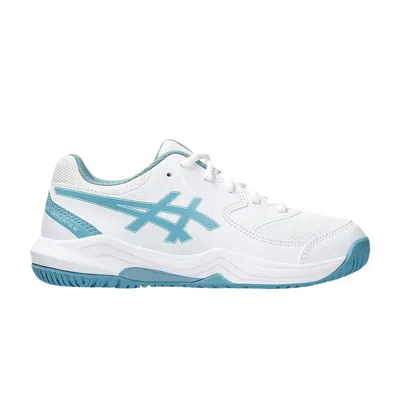 Pre-owned Asics Gel Dedicate 8 Gs 'white Gris Blue' | Kid's Size 6.5