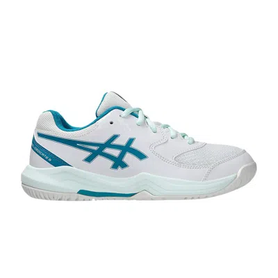 Pre-owned Asics Gel Dedicate 8 Gs 'white Teal Blue' | Kid's Size 5