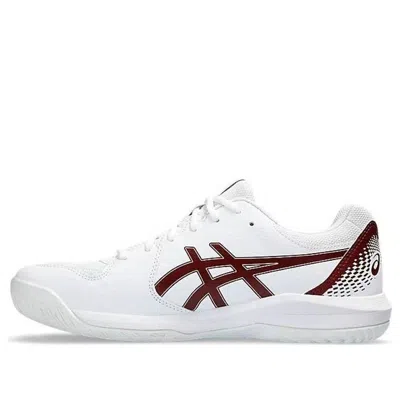 Asics Gel-dedicate 8 Tennis Shoes 'white Antique Red' In Multi