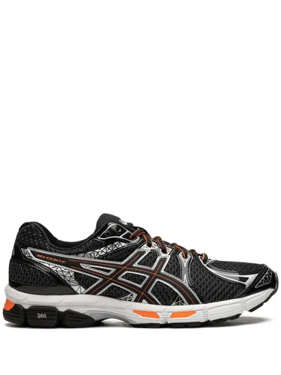 Asics Gel Exalt 2 "sliver/orange" Sneakers In Black