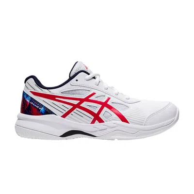 Pre-owned Asics Gel Game 8 Le Gs 'white Classic Red' | Kid's Size 6.5