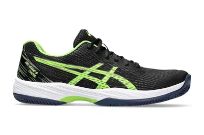 Pre-owned Asics Gel-game 9 Padel Black Electric Lime In Black/electric Lime