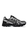 Asics Mens Gel Kayano 12 Woven Trainers Black Graphite Grey In Black