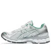 Asics Breathable Mesh And Synthetic Leather Sneakers In Gray