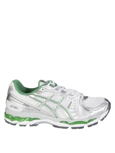 Asics White Sneakers In Gray