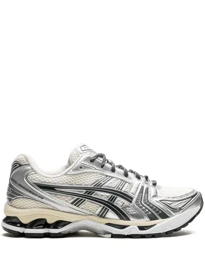 Asics Leather Chunky Sneakers Cage Design In Multicolour
