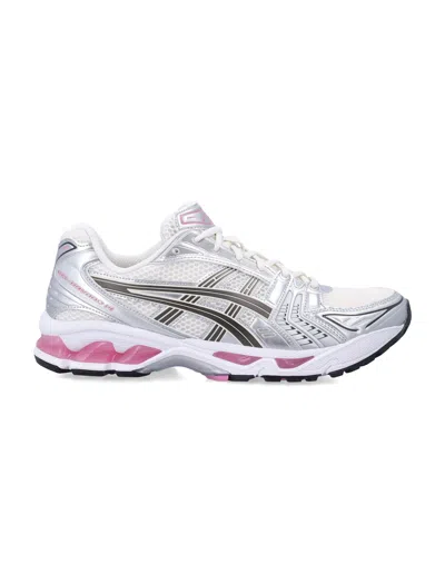 Asics Unisex Synthetic Leather Sneakers In Silver