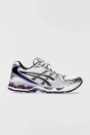Asics Gel-kayano 14 Sneaker In White/dark Grape, Women's At Urban Outfitters
