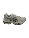 Asics Mesh Upper Athletic Sneakers With Cushioned Sole In Gray