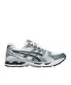Asics 14 Mesh Panel Chunky Rubber Sole Sneakers In Gray