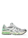 Asics Gel-kayano 14 Sneakers With Metallic Silver Upper In White