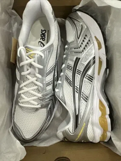 Pre-owned Asics Gel-kayano 14 White Tai-chi Yellow Size 14 Men's 1203a537-101 In Hand