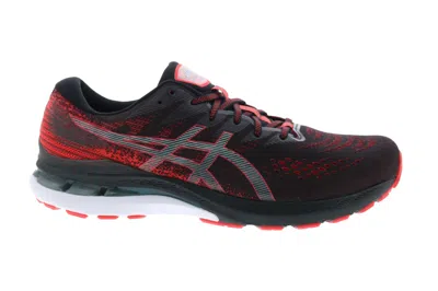 Pre-owned Asics Gel-kayano 28 Black Electric Red White In Black/electric/red
