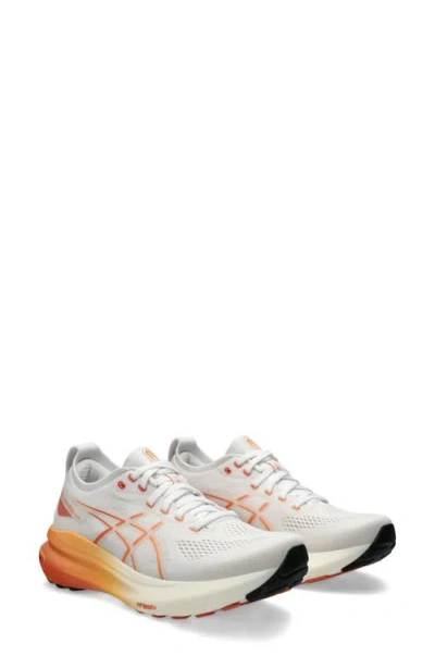 Asics ® Gel-kayano® 31 Running Shoe In White/faded Orange