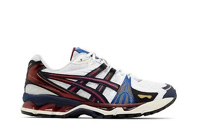 Pre-owned Asics Gel Kayano Legacy 'white Blue Red' 1203a325-100 Men's Shoes In White/black