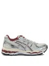 Asics Gel Kayano Running Shoe With Contrast Sole In Gray