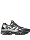 Asics Gel Kinetic Fluent Sneakers With Textured Upper And Sculpted Design In Gray