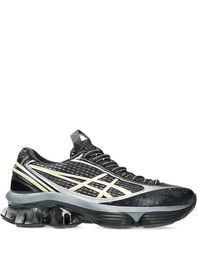 Asics Gel Kinetic Fluent Sneakers With Textured Upper And Sculpted Design In Gray