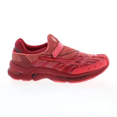 Pre-owned Asics Gel-kiril 2 Kiko Kostadinov Mens Red Leather Lifestyle Sneakers Shoes