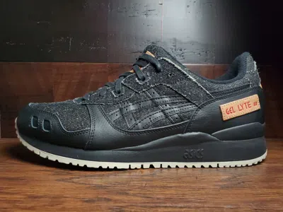 Pre-owned Asics Gel Lyte 3 Iii Og (black Okayama Denim) 1201a049-001 Mens 8-14