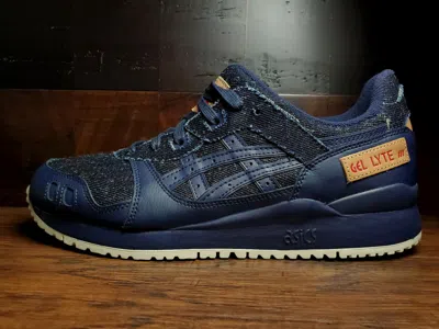 Pre-owned Asics Gel Lyte 3 Iii Og (midnight Okayama Denim) 1201a049-400 Mens 9-12