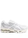 Asics White Gel-nimbus 10.1 Sneakers In Silver