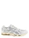 Asics Mens Gel-nimbus 10.1 Low-top Woven Trainers White Pure Silver Eur 40 / 6 Uk In Multi