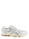 Asics White Gel-nimbus 10.1 Sneakers In Silver