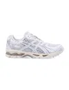 Asics Mens Gel-nimbus 10.1 Low-top Woven Trainers White Pure Silver Eur 40 / 6 Uk In White