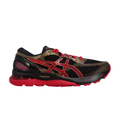 Pre-owned Asics Gel Nimbus 21 'classic Red' In Black