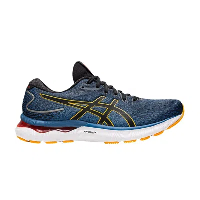Pre-owned Asics Gel Nimbus 24 2e Wide 'azure Amber' In Blue