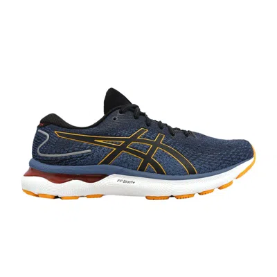 Pre-owned Asics Gel Nimbus 24 4e Wide 'azure Amber' In Blue