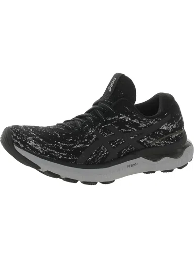 Asics Gel Nimbus 24 Mk Mens Sport Lace Up Casual And Fashion Sneakers In Black