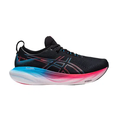 Pre-owned Asics Gel Nimbus 25 'black Electric Red'
