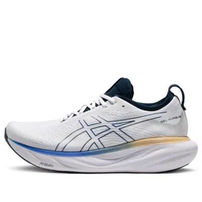 Asics Gel-nimbus 25 Shoes 'white Illusion Blue' In Multi