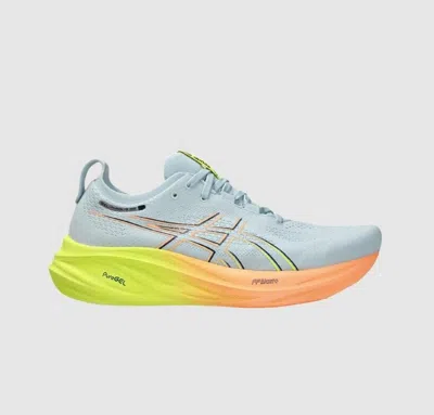 Pre-owned Asics Gel-nimbus 26 Paris Shoes - Cool Grey/ Safety Yellow (1011b928-750)