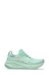 Asics Gel-nimbus 26 Wide 1012b602-300 Womens 5.5 Mint Tint Running Shoes Zpo3052 In Mint Tint/pale Mint