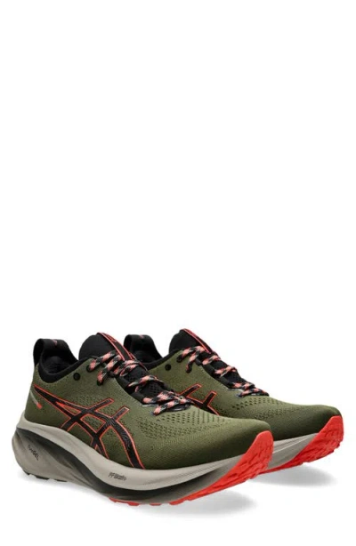 Asics ® Gel-nimbus® 26 Trail Running Shoe In Nature Bathing/red Snapper