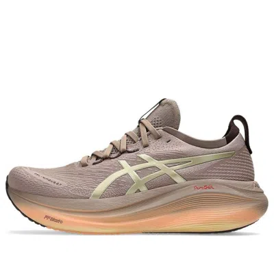 Asics Gel-nimbus 27 'luxe Taupe Grey' In Pink