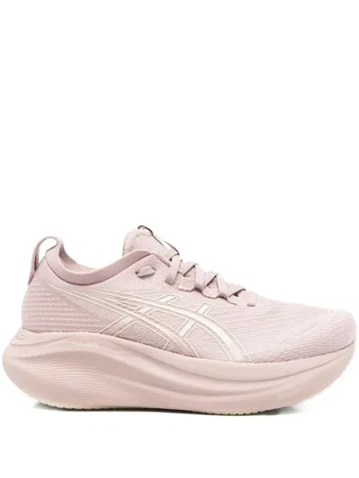 Asics Gel-nimbus 27 Textured Sneakers In Pink