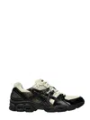 Asics Off-white & Black Gel-nimbus 9 Sneakers In Beige