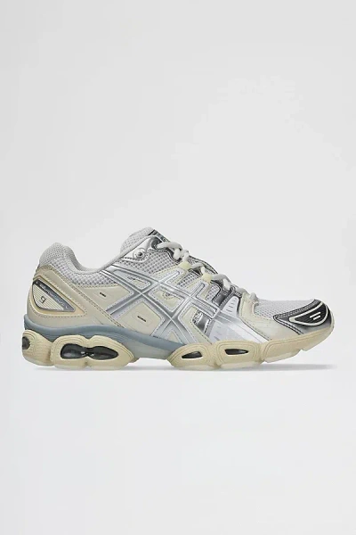 Asics Gel-nimbus 9 Sportstyle Sneakers In White/pure Silver At Urban Outfitters In White/pure Silver