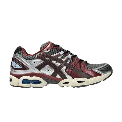 Pre-owned Asics Gel Nimbus 9 'truffle Grey Dark Cherry' | Red | Men's Size 4.5